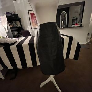 Black Leather Skirt, Size 10